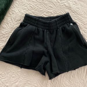COPY - Good American Good Sweats Black High Waisted Shorts Size 3